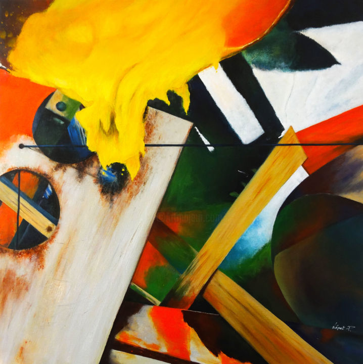 Peinture intitulée "N°48" par Lépot P., Œuvre d'art originale, Acrylique