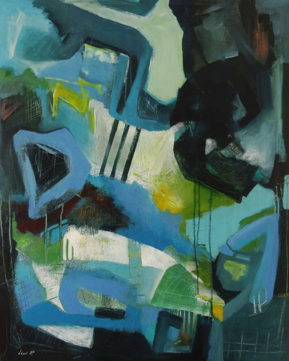 Peinture intitulée "N°49" par Lépot P., Œuvre d'art originale, Acrylique