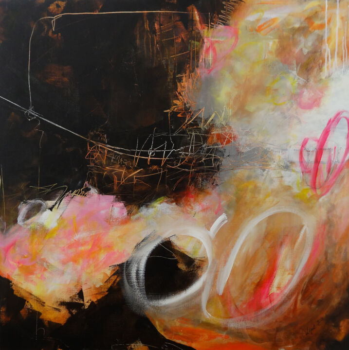 Peinture intitulée "N°68" par Lépot P., Œuvre d'art originale, Acrylique