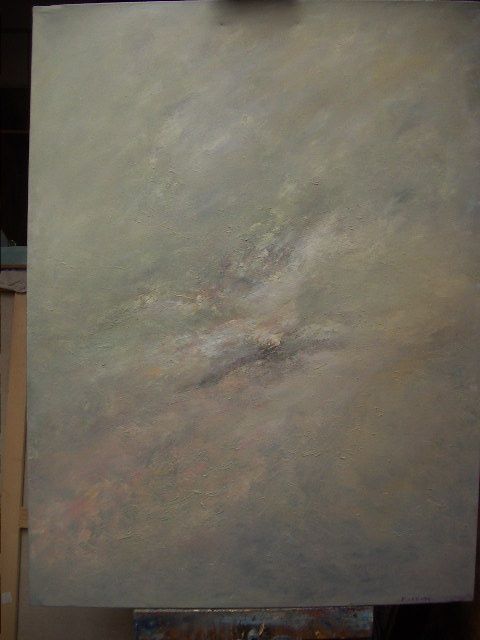 Painting titled "POINT" by Marc Lerude, Original Artwork