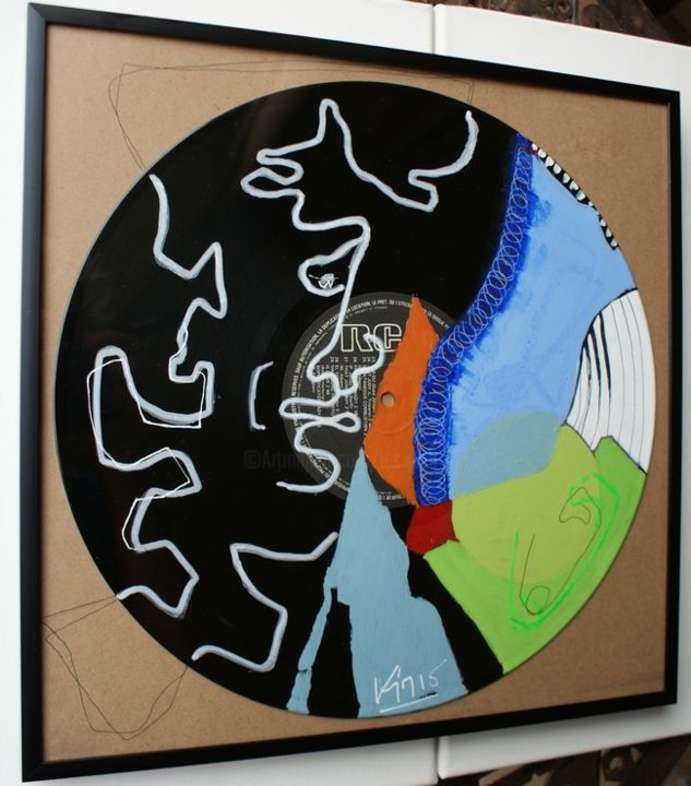 Peinture intitulée ""En vers et contre…" par Kim.B, Œuvre d'art originale, Autre
