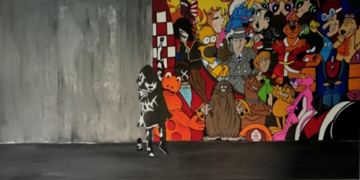 Pittura intitolato "Absoluty toons" da Les Pinceaux De Marie, Opera d'arte originale, Acrilico