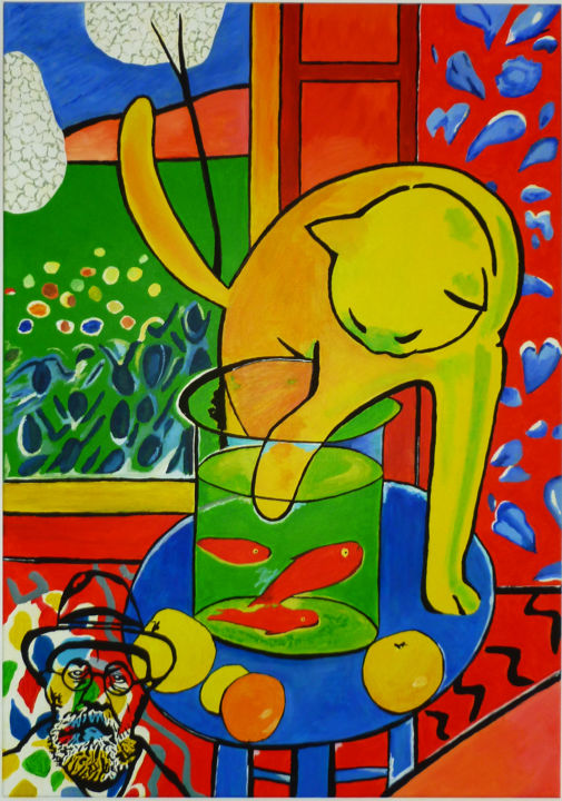 "Copie de Matisse" başlıklı Tablo Raymond (Herka) Koelblen tarafından, Orijinal sanat, Akrilik