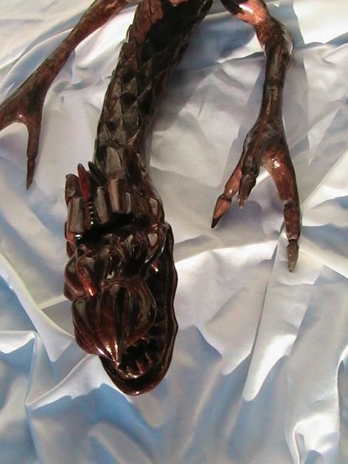 Sculpture titled "Petit Dragon" by Didier Sorgues, Original Artwork