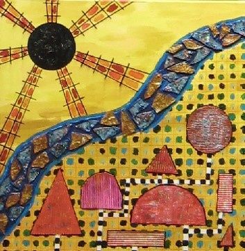 Peinture intitulée "dominantes rouges/j…" par Les Arts Pigmentés, Œuvre d'art originale,