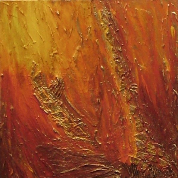 Malerei mit dem Titel "dominantes rouges/j…" von Les Arts Pigmentés, Original-Kunstwerk
