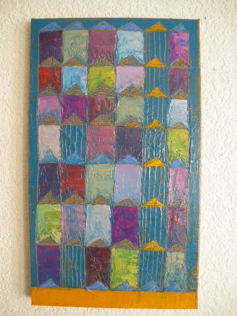 Painting titled "orient" by Catherine Furic, Original Artwork