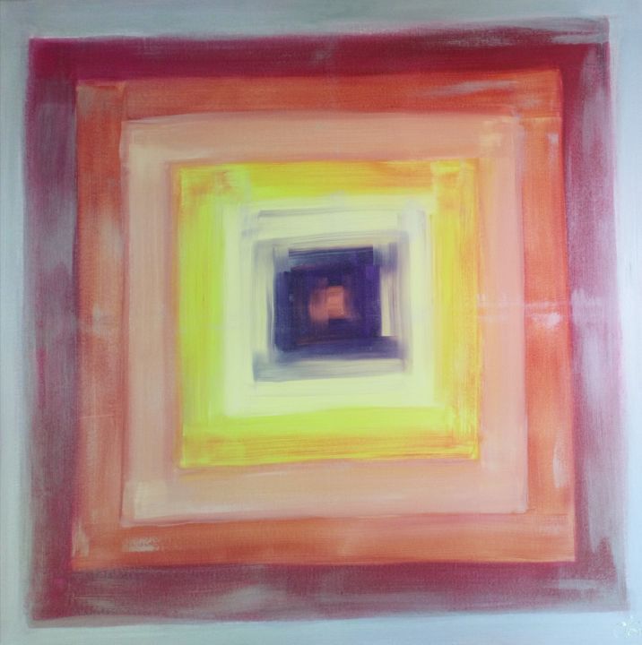 Schilderij getiteld "Sortie 1" door Les Couleurs De Claire, Origineel Kunstwerk, Acryl