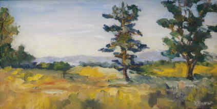 Painting titled "Long View" by Lesley Braren, Original Artwork