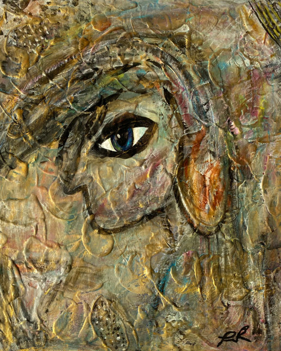 Pintura titulada "Power" por Leslie Rodriguez, Obra de arte original, Acrílico Montado en Bastidor de camilla de madera