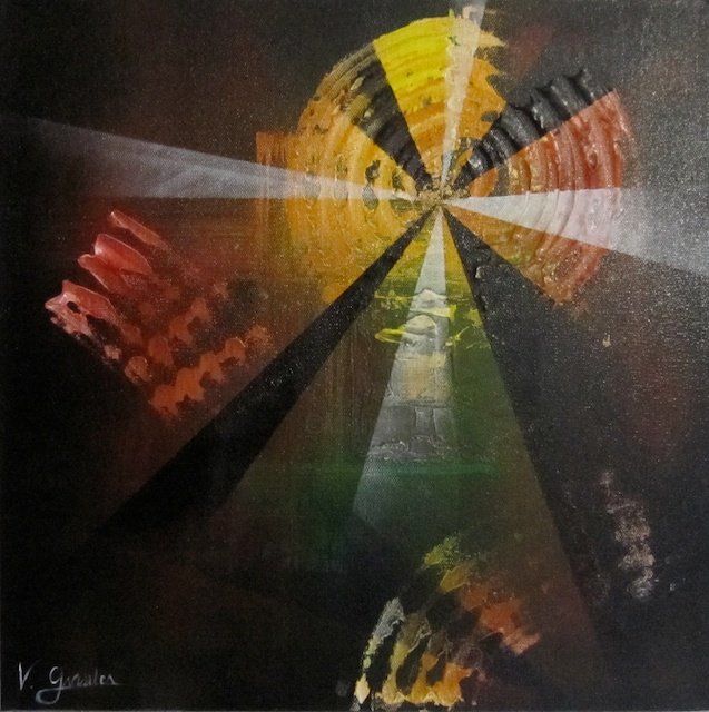 Pintura titulada "diffraction" por Valérie Grassler, Obra de arte original