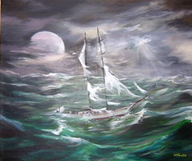 Peinture intitulée "tempestad" par Letailleur-H, Œuvre d'art originale, Acrylique