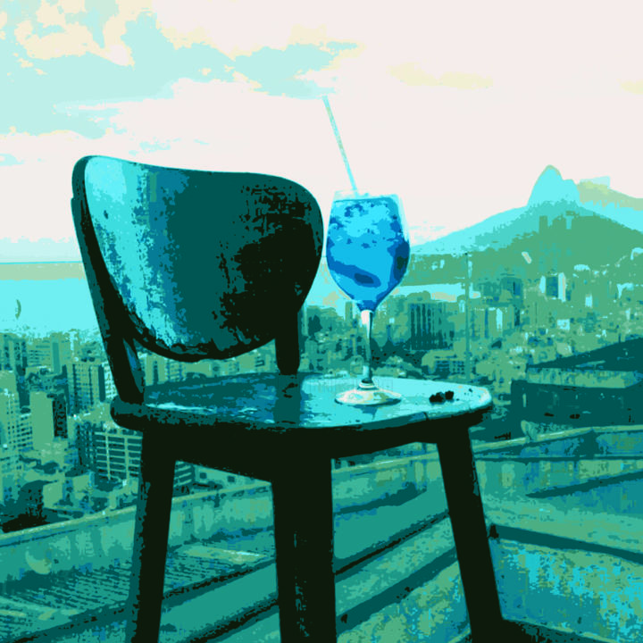 Photography titled "Azul" by Leticia Ballot, Original Artwork, Digital Photography