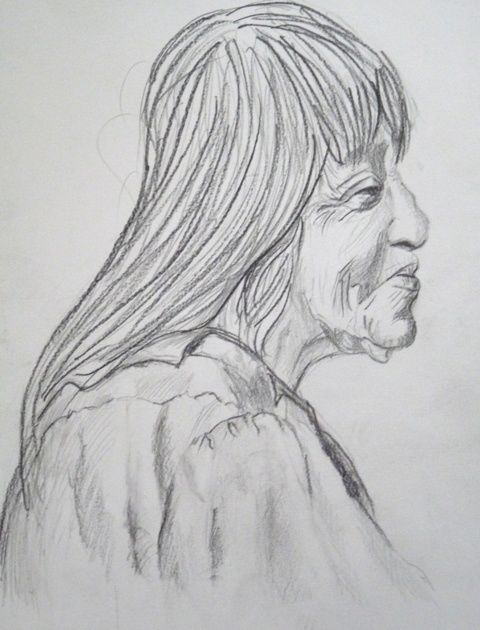 Drawing titled "Maria Kestempetsa" by Jacky Levillain, Original Artwork, Other