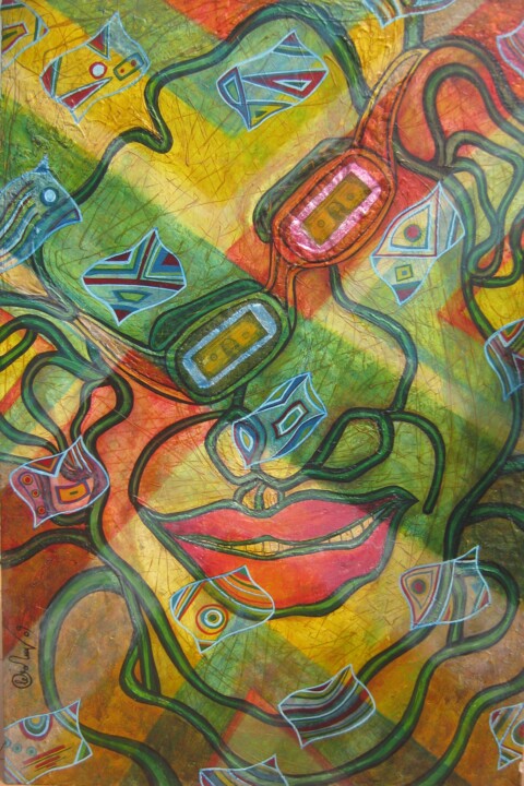 Картина под названием "portrait 1" - Levo Tuyen, Подлинное произведение искусства, Другой