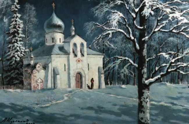 Malarstwo zatytułowany „Абрамцево” autorstwa Леопольд, Oryginalna praca, Olej