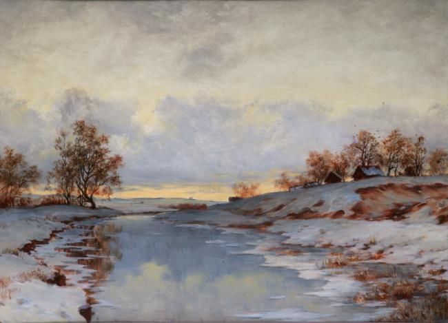 Скоро весна - Painting, 40x60 cm ©2012 by Леопольд -
Realism, приближение весны