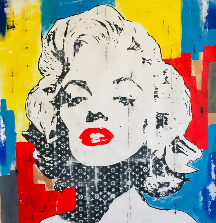 Pittura intitolato "Vintage Marilyn Lou…" da Lex, Opera d'arte originale, Acrilico