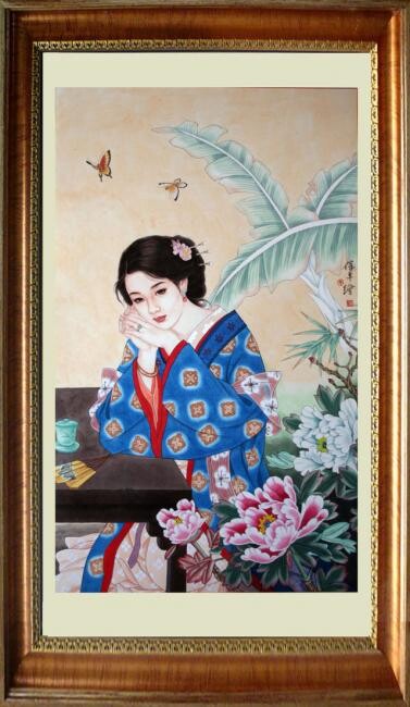 Pittura intitolato "李报平书画6" da Li Baoping, Opera d'arte originale
