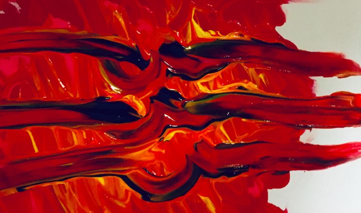 Peinture intitulée "Desert" par Liam, Œuvre d'art originale, Acrylique