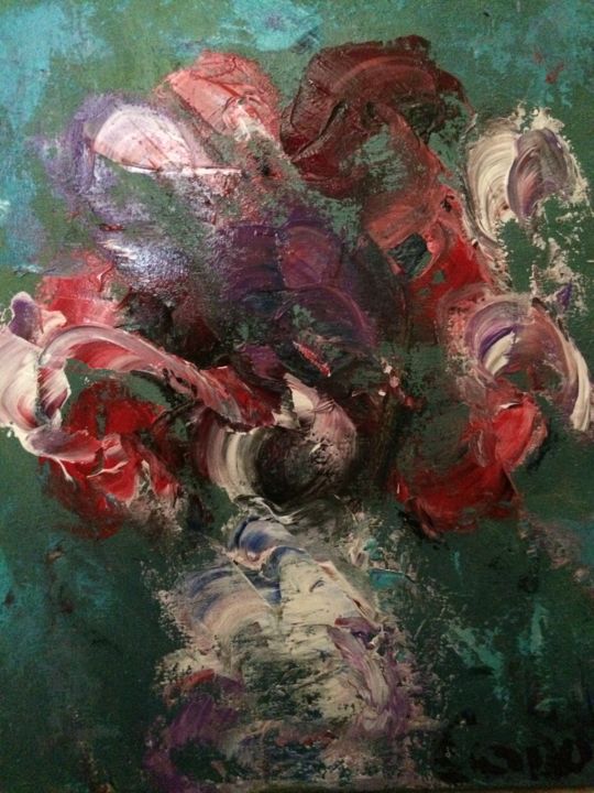 Painting titled "INSOLENTES FLEURES" by Liana Branzas, Original Artwork, Acrylic