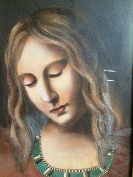 Malerei mit dem Titel "MARIE" von Liana Branzas, Original-Kunstwerk, Öl
