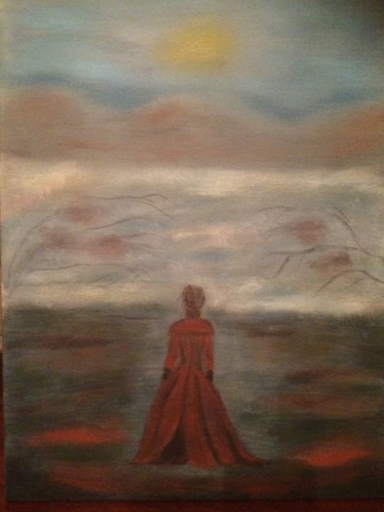 Painting titled "Le Hauts de Hurleve…" by Liana Branzas, Original Artwork, Acrylic