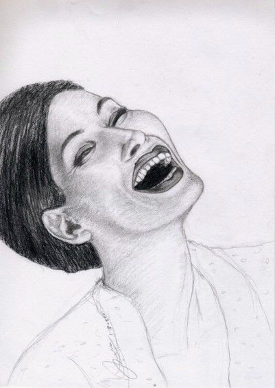 Dessin intitulée "Laugh" par Gwen Liang, Œuvre d'art originale, Autre