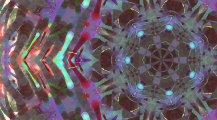 Arte digitale intitolato "KALEIDOSCOPE4" da Keren Liang, Opera d'arte originale, Lavoro digitale 2D