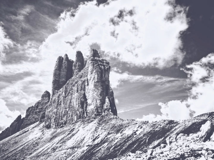 Fotografia intitolato "Dolomites" da Keren Liang, Opera d'arte originale, Fotografia manipolata