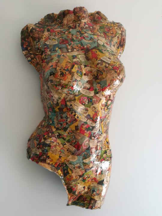 Sculpture titled "Erotic Body Donald…" by Licia Trobia, Original Artwork, Resin