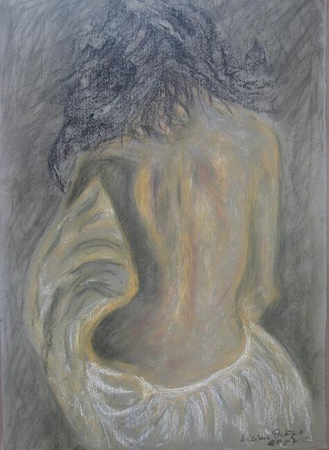 Painting titled "Nu" by Licínia Portugal, Original Artwork