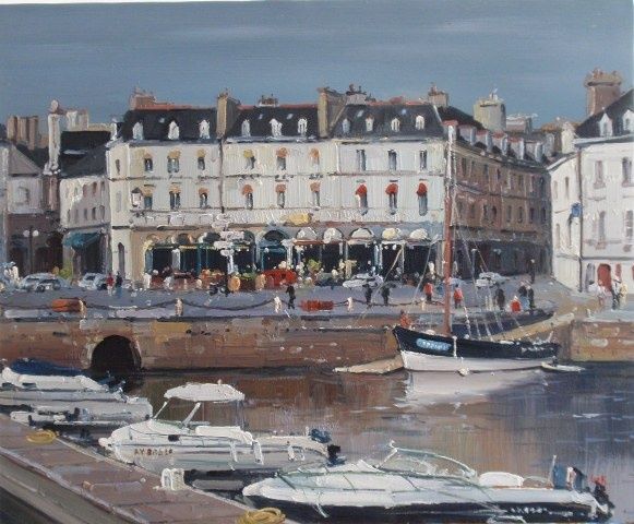 Peinture intitulée "VANNES  LE PORT" par Lick, Œuvre d'art originale