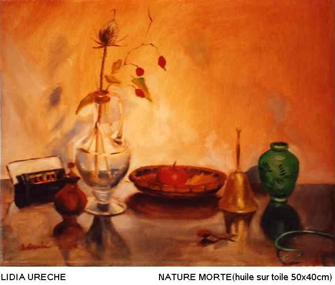 Pintura intitulada "Nature morte" por Lyria, Obras de arte originais, Óleo