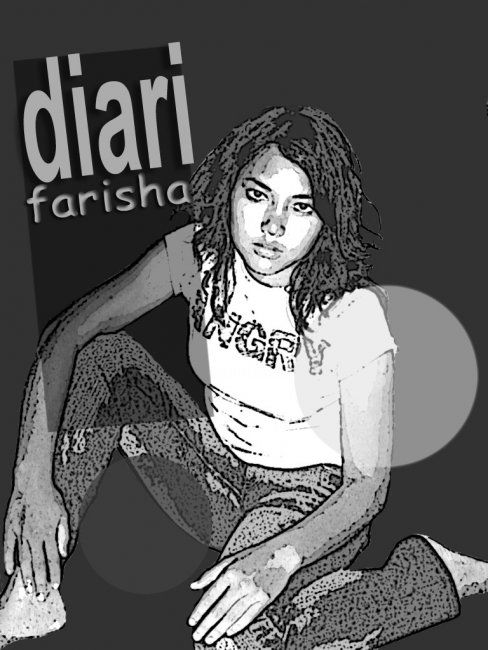 Dessin intitulée "Diari Farisha" par Lie Zahariman, Œuvre d'art originale