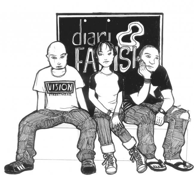 Drawing titled "Diari 4" by Lie Zahariman, Original Artwork