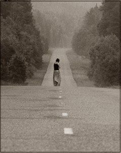 Photography titled "Latvia.road to nowh…" by Liga Vasiluna, Original Artwork