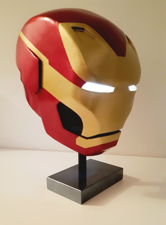 Sculpture intitulée "Iron man MARK 50 in…" par Lightboarder, Œuvre d'art originale, Résine