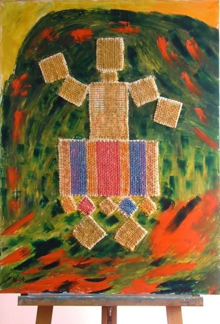 Painting titled "Danza Etnica" by Lido, Original Artwork