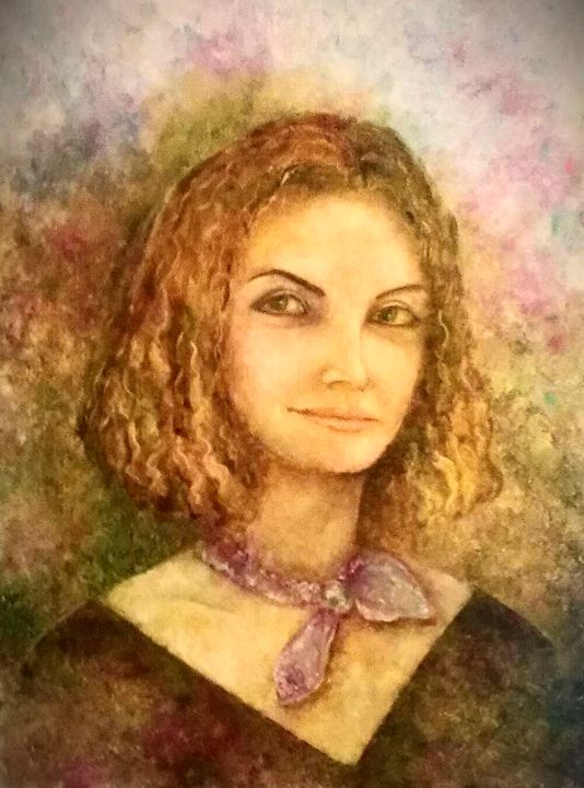 Pintura titulada "портрет девушки" por Liliya Gorskaya, Obra de arte original, Oleo