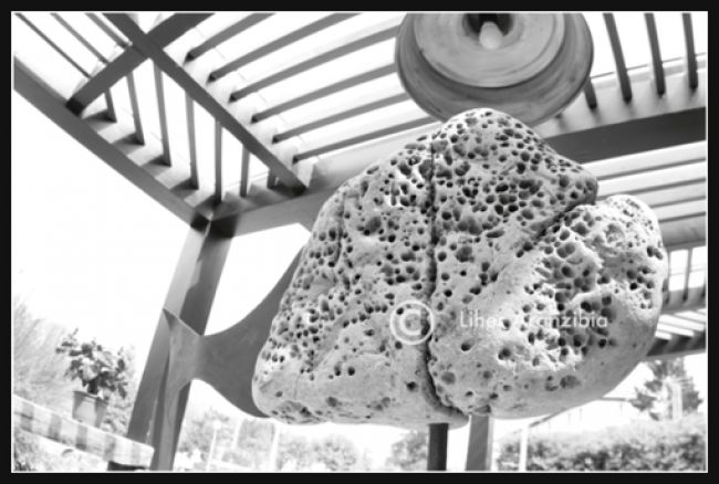 Sculpture titled ""Itsas Kabra" Under…" by Liher Aranzibia, Original Art, Stone