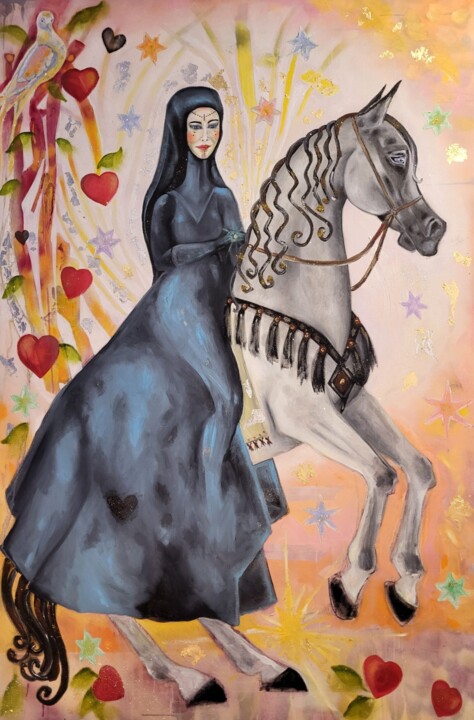 Pintura titulada "Hamama" por Liisa Viima, Obra de arte original, Oleo