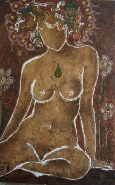 Peinture intitulée "sensualmente podero…" par Lijohan Lopez, Œuvre d'art originale