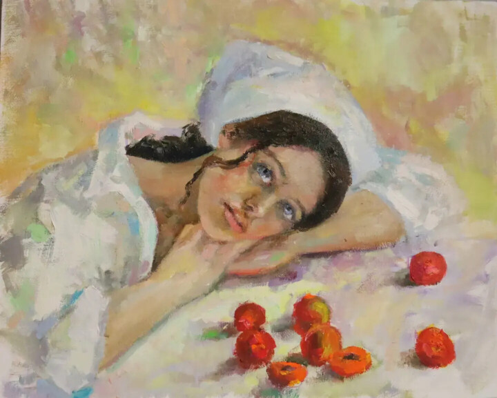 Painting titled "Зной" by Lika Meller, Original Artwork, Oil