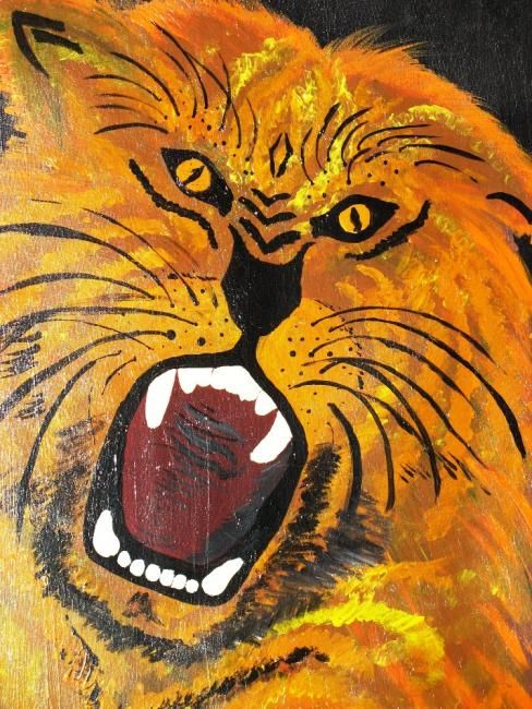 Painting titled "Rage acrylic paitin…" by Lila Benharush, Original Artwork, Other