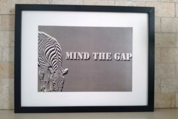 Цифровое искусство под названием "Mind the gap Inspir…" - Lila Benharush, Подлинное произведение искусства, Коллажи