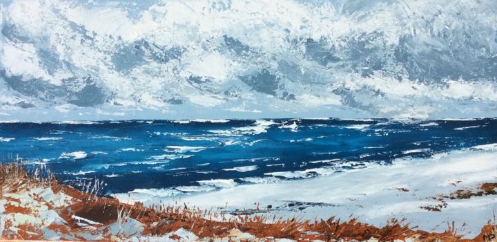 Bord de mer - ile de Batz, Finistère, Bretagne - Peinture par Marie-Pascale  Le Goff (L'île à L'eau) | Artmajeur