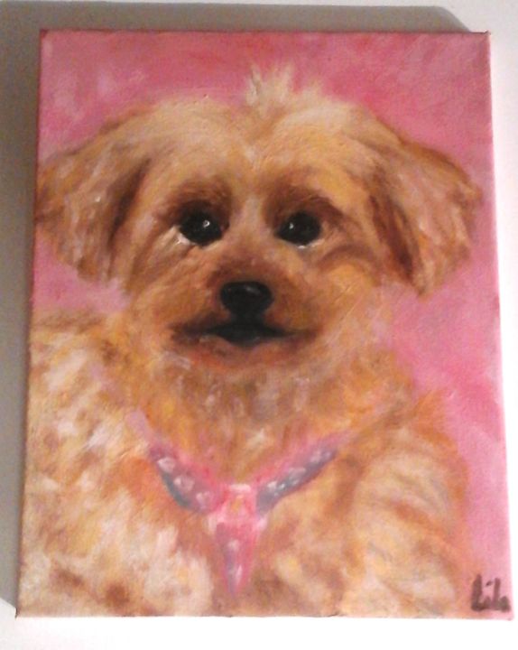 Painting titled "Ella" by Lila, Original Artwork, Oil