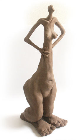Sculpture titled "Mademoiselle" by Lilavert Cc, Original Artwork