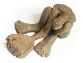 Sculpture titled "sans titre" by Lilavert Cc, Original Artwork, Terra cotta